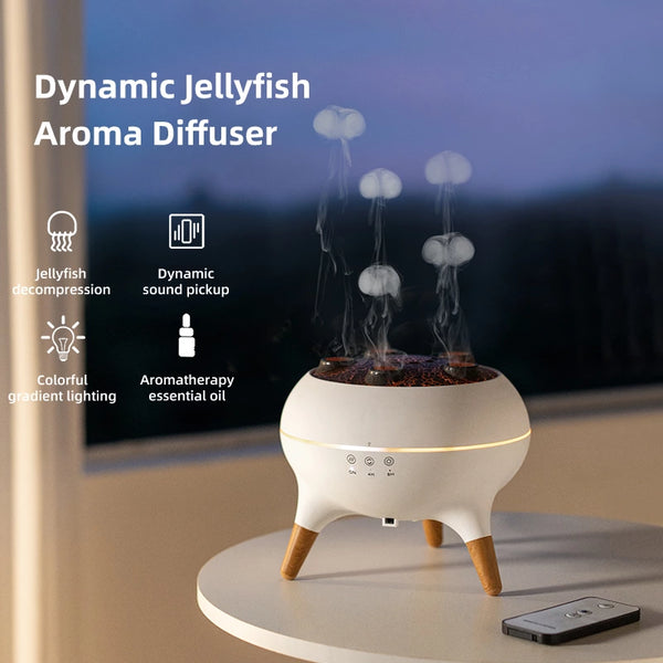 Jellyfish Diffuser, Aroma Diffuser with LED Dynamic Jellyfish