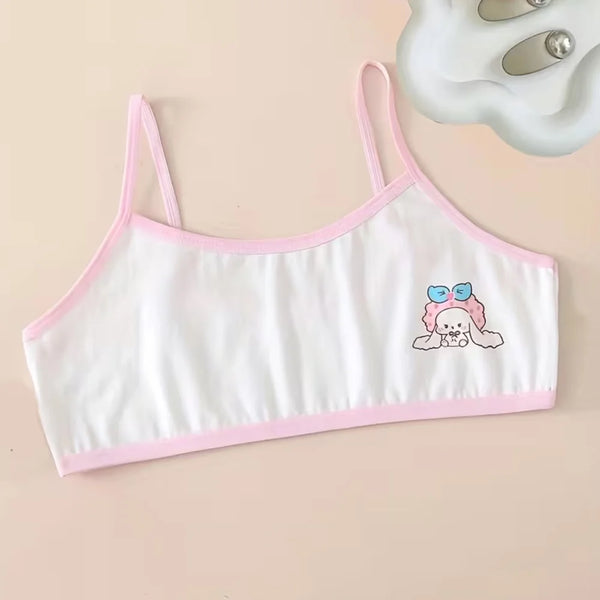 Pack Of 3 Teenage Girls Cotton Training Bra – Non Padded, Steel-Free Bra, Everyday Comfort