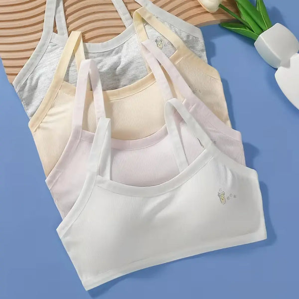 Padded Pack Of 3 Teenage Girls Cotton Training Bra –  Steel-Free Bra, Everyday Comfort