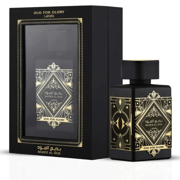 Bade'e Al Oud Glory & Noble Blush Eau de Parfum Sprays 100ml (3.4 oz) by Lattafa (Bundle)