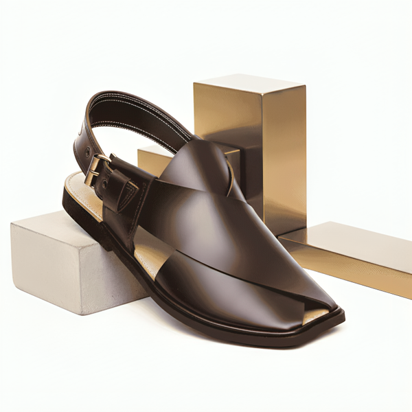 Handmade Mustard Charsadda Chappal with Single Sole