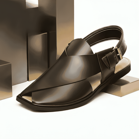 Handmade Mustard Charsadda Chappal with Single Sole