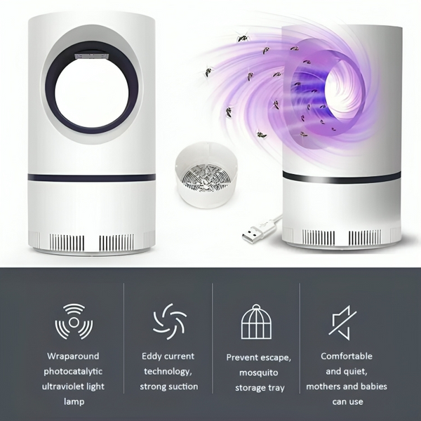 Portable USB Mosquito Killer Lamp - Safe, Silent & Chemical-Free