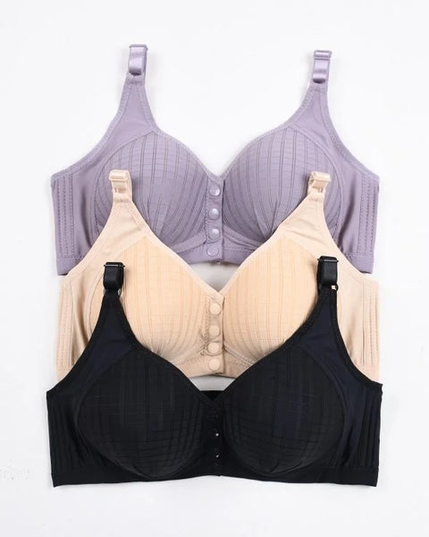 Ultra-Comfort Padded Button Bra — Perfect Fit, Perfect Style!
