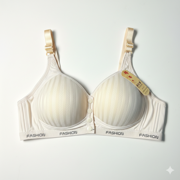 Ultra-Comfort Padded Button Bra — Perfect Fit, Perfect Style!