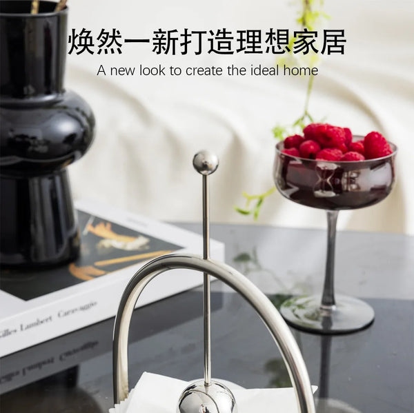 Modern Minimalist Metal Fixed-point Tissue Holder Paper