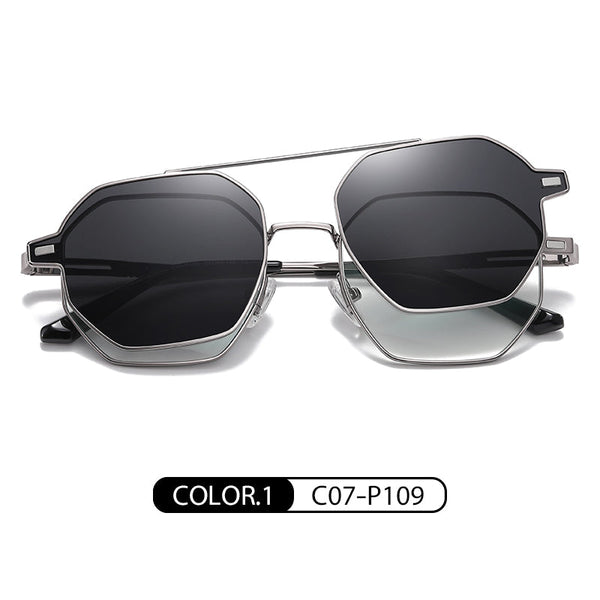 2 in 1 Polarized Magnetic Clips Optical Glasses ( Aluminum Body )