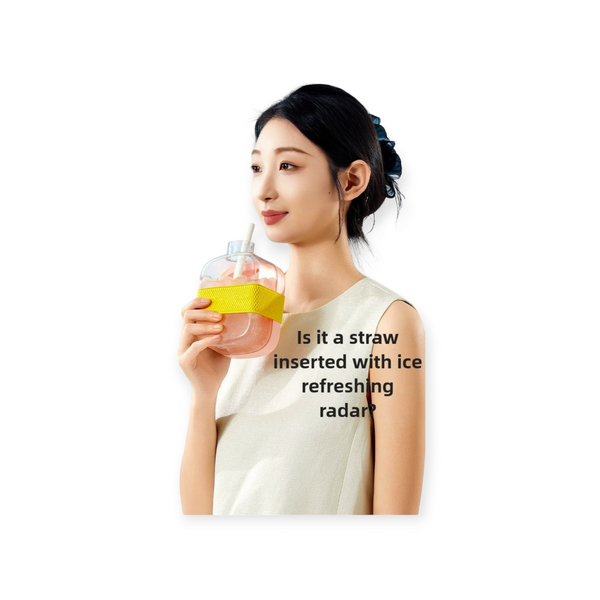 Portable 2 in 1 Silicone Ice Cube Mold Bottle